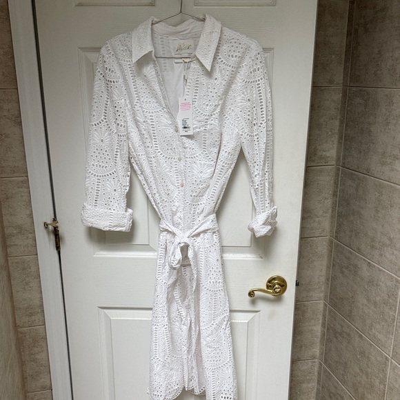 Lilly Pulitzer White Long Sleeve Dress